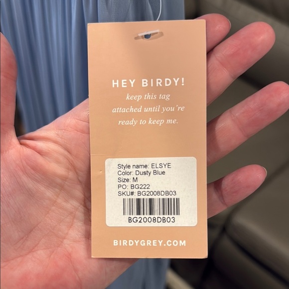 Birdy Grey Elegant Blue Evening Gown size Medium - Picture 7 of 8